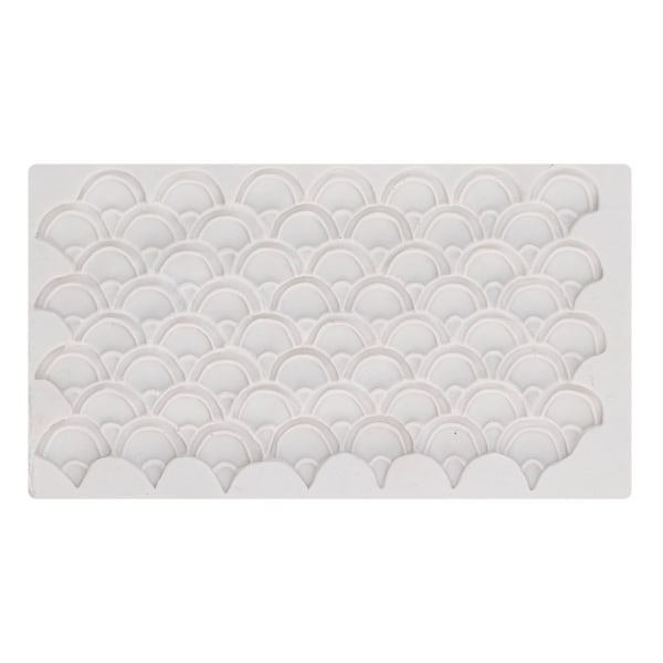 DIY Silicone Cake Fondant Molds Fish Scale Fondant Texture Mat for Chocolate Cupcake Wedding Cake