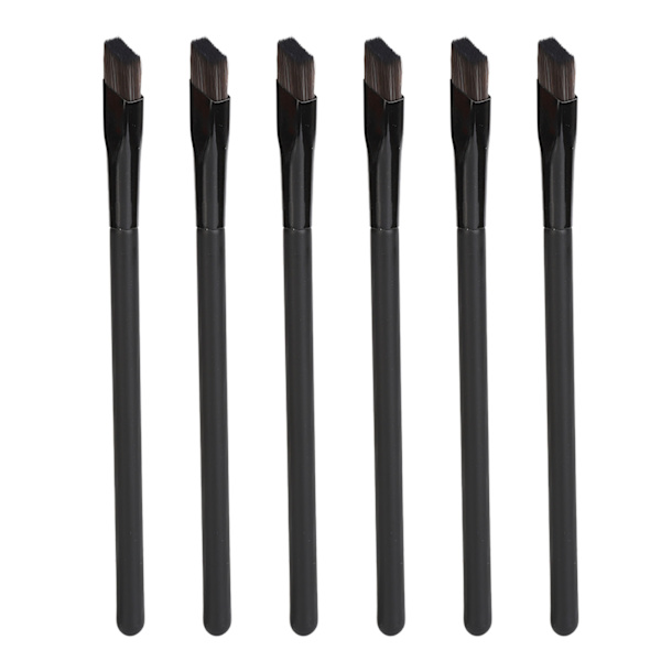 6 stk. Øjenbryn Pensler Multifunktionel Øjenmakeup Concealer Pensel Kvadratisk Vinklet Øjenbryn Pensel Sæt