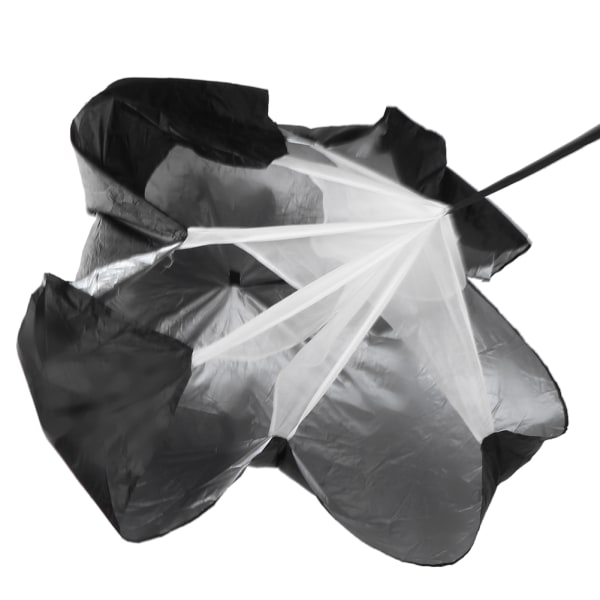 Træningsmodstand Parachute Power Paraply Freeweight Løbe Styrkeøvelse Sort