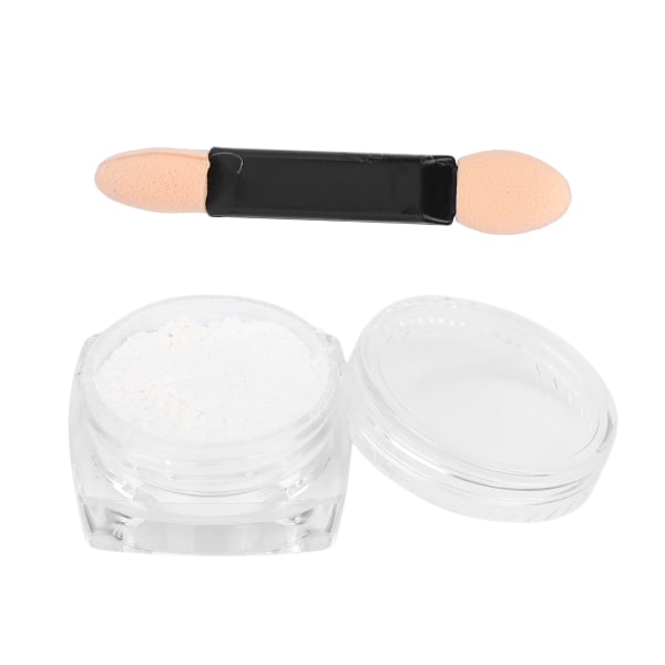 Krom nagelpulver Glansigt spegeleffekt nagelpulver Nagelkonst DIY glitterpulver dekorationer 2g