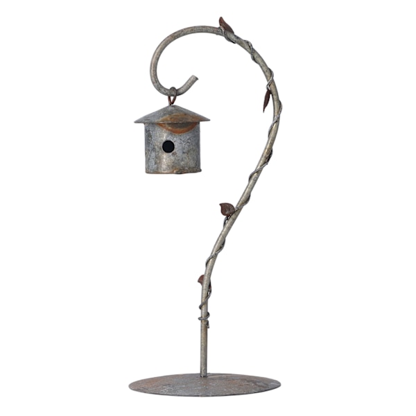 1:12 1:6 Skal Miniatyr Fågelskjul Modell Aluminium Antik Finish Simulering Dukkhus Dekoration