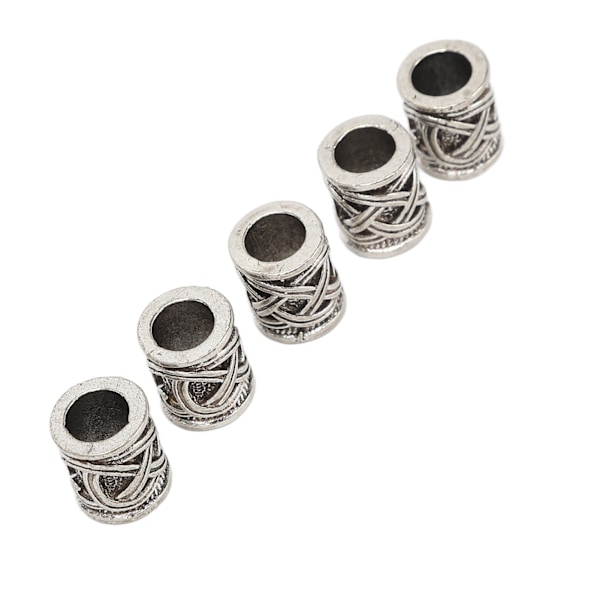 20PCS Skäggpärlor Retro Legering Flerfunktionella Hårpärlor för DIY Smyckesdekoration