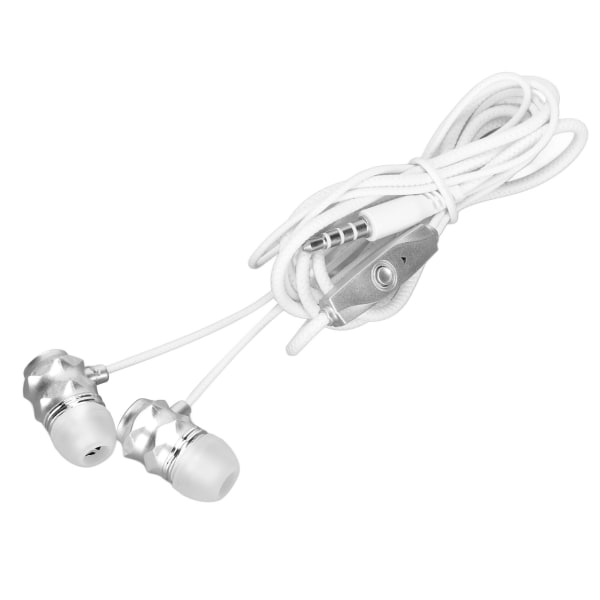 JY‑074 Langalliset kuulokkeet Stereo Bass Noise Canceling Isolating Earphones with Microphone for IOS for AndroidWhite