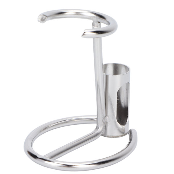 Razor Stativ Praktisk Sølv Metal Anti-Skrid Sikker Hurtig Tørrende Razor Holder Razor Hanger Barbering Værktøj
