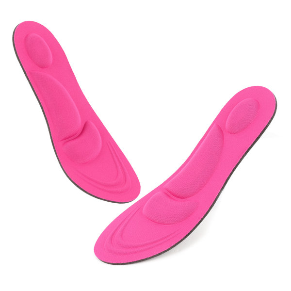 1 par 4D svampinnleggssåler Myk skobuestøttepute Massasjeinnleggsputer for kvinner