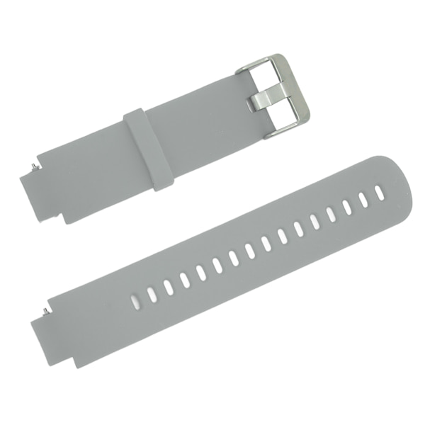 Smartwatch Udskiftningsrem Silikon Ur Håndledsrem Enkelt Farve til Amazfit Verge 3 Grå