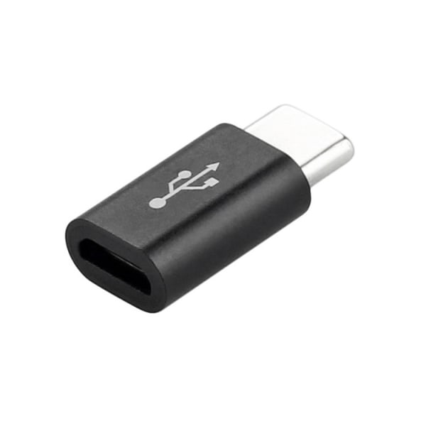 2-pack Micro USB till USB C-adapter svart