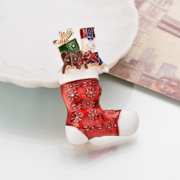 Julgransbrosch Corsage Tomte Julgran Brosch Wreath