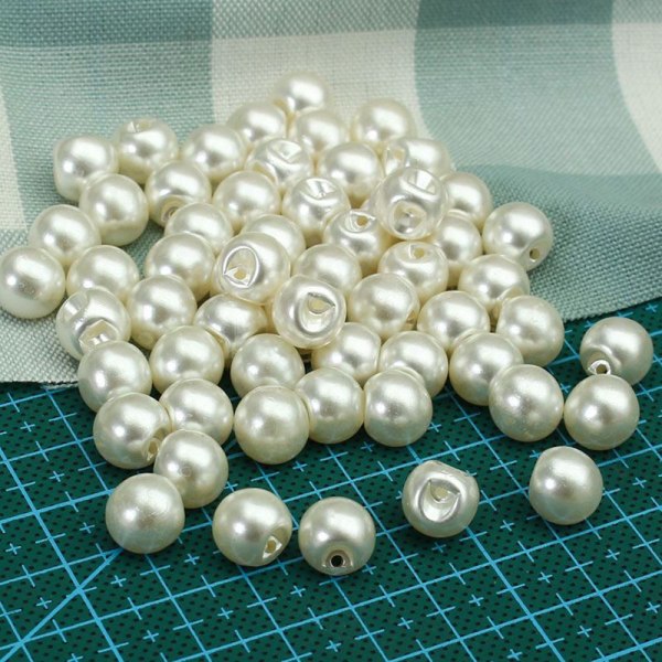 50 stk/100 stk Perle Knapper Sy Scrapbooking 50 stk