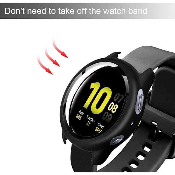 Skyddande fodral för Samsung Galaxy Watch Active 2 44 mm Svart