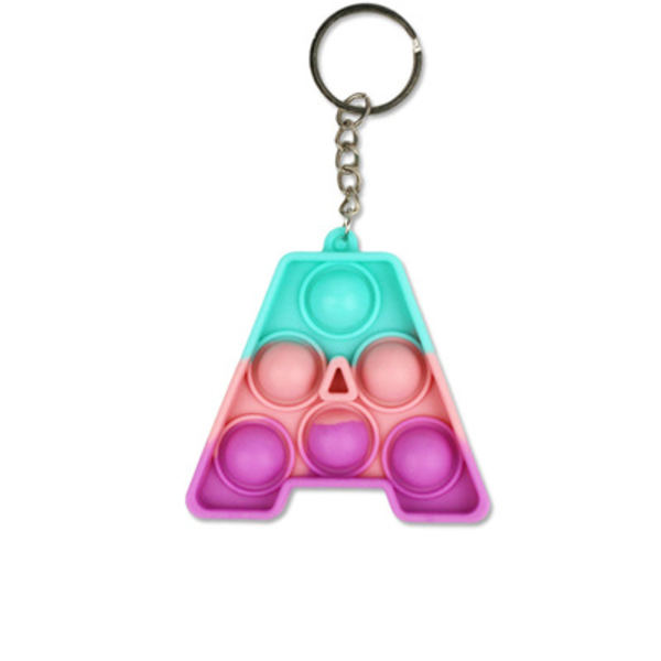 14 stycken silikon fidget leksakspendant pop leksak