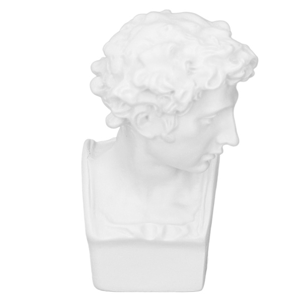 Harpiks Hoved Skulptur Dekorativ Ornament Nordisk Mini Buste Kunst Figur til Studie Soveværelse Stue