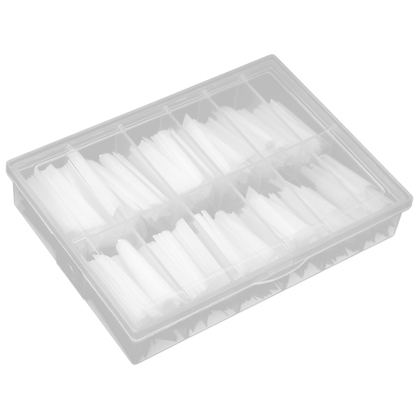 240 stk Ekstra Lange Negletips Kunstige Franske Falske Negletips til DIY Neglesalon Naturlige