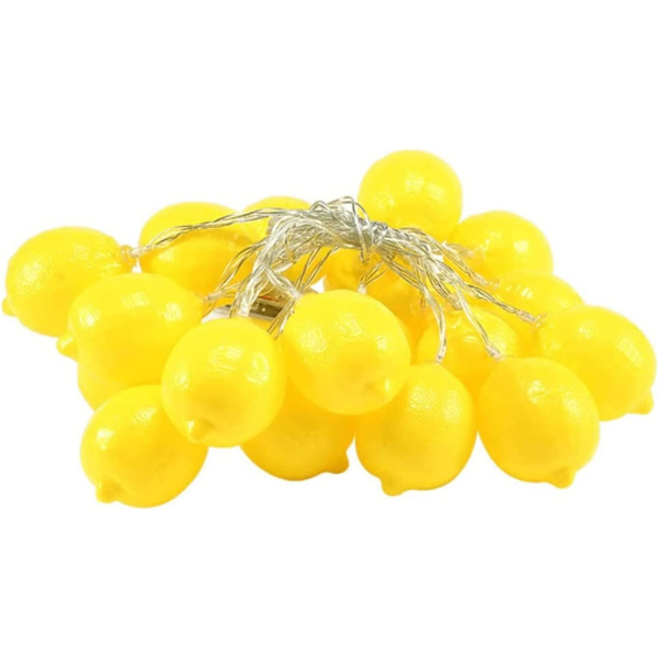 LED-simulerad frukt nattlampa, ljusslingor