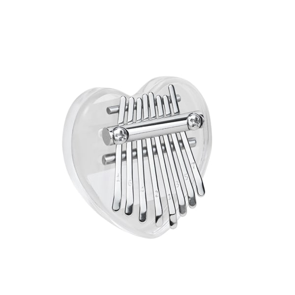 Krystal 8 Taster Kalimba Mini Transparent Kalimba Finger Thumb Piano Legetøj Gave