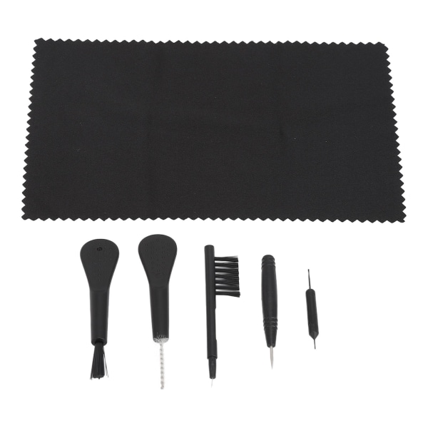 Sound Aid Cleaning Kit Professional musta äänenvahvistimen tuuletusaukkojen puhdistustarvikkeet puhdistusliinalla