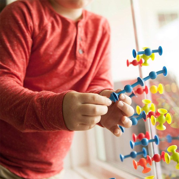 9 stk. Sticky Toy Silikonsett Utendørs Popdart Leketøy