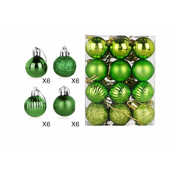 Julekule 3cm Galvanisert Lys Spesialformet Kule Plastkule Jul Juletre Bronze 3cm Ball 24/S