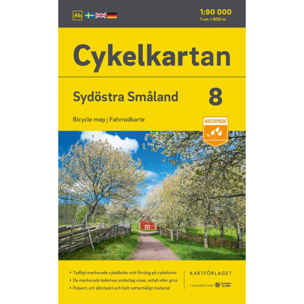 Cykelkartan Blad 8 Sydöstra Småland 2023-2025 9789189427242