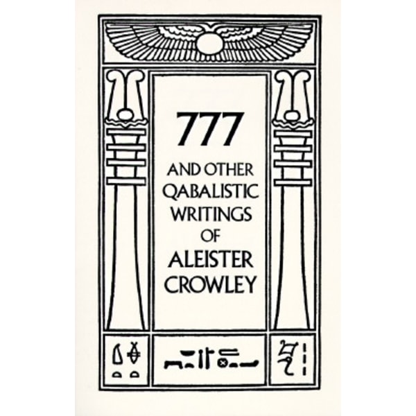 777 & other qabalistic wrtings 9780877286707
