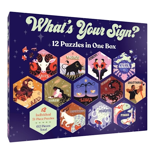 12 Puzzles in One Box: What's Your Sign? 9781797216478