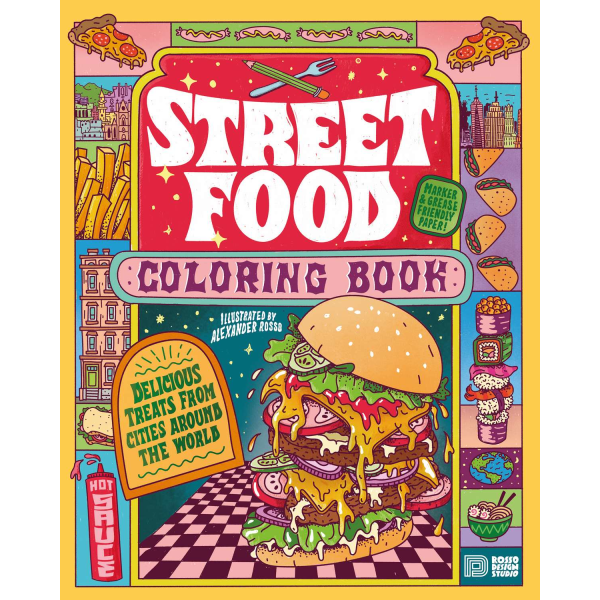 Street Food Coloring Book 9789188369819