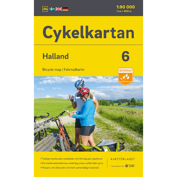 Cykelkartan Blad 6 Halland 2023-2025 9789189427228