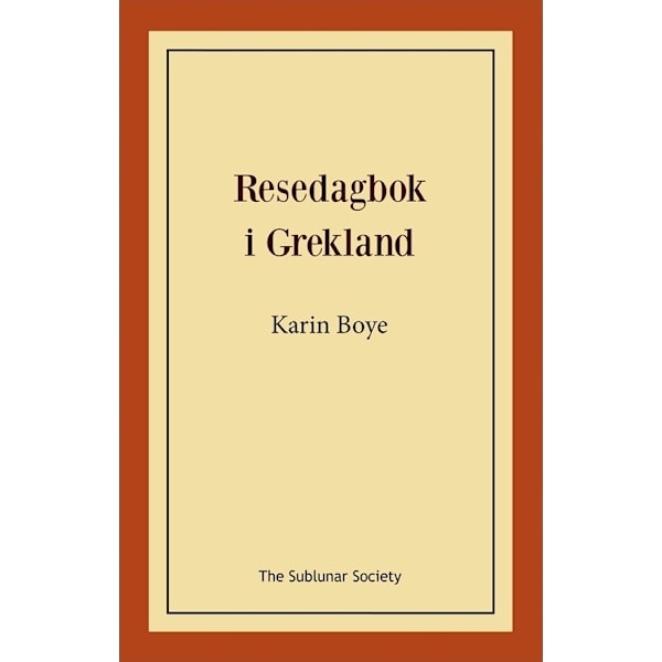 Resedagbok i Grekland 9789189235144