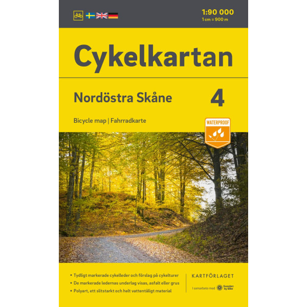 Cykelkartan Blad 4 Nordöstra Skåne 2023-2025 9789189427204