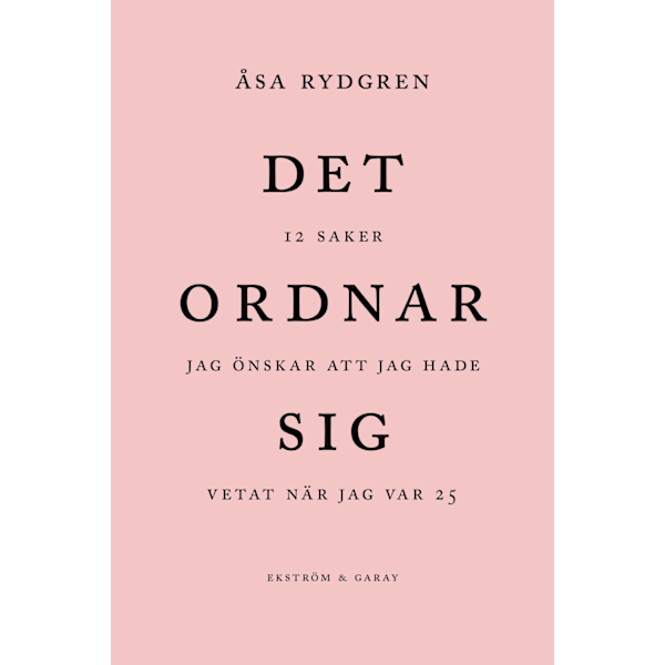 Det ordnar sig 9789189850637