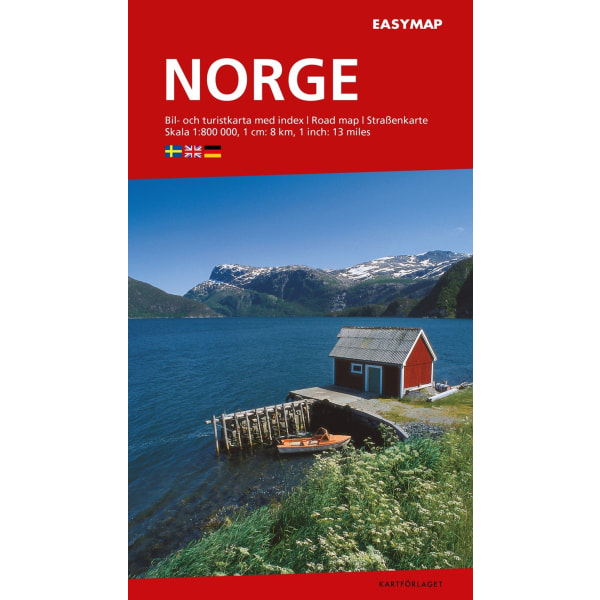 Norge EasyMap Kartförlaget 1:800 000 9789189427600