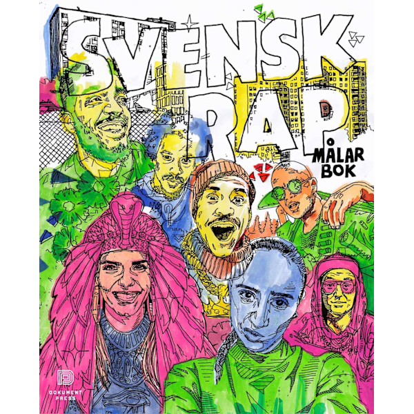 Svensk Rap målarbok 9789188369024