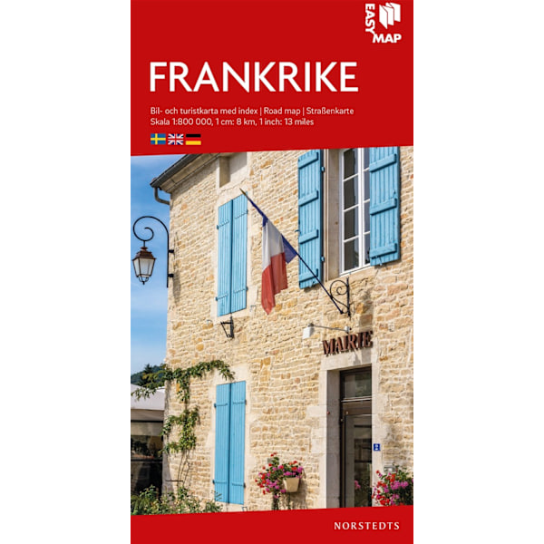 Frankrike EasyMap : Skala 1:800.000 9789113083261