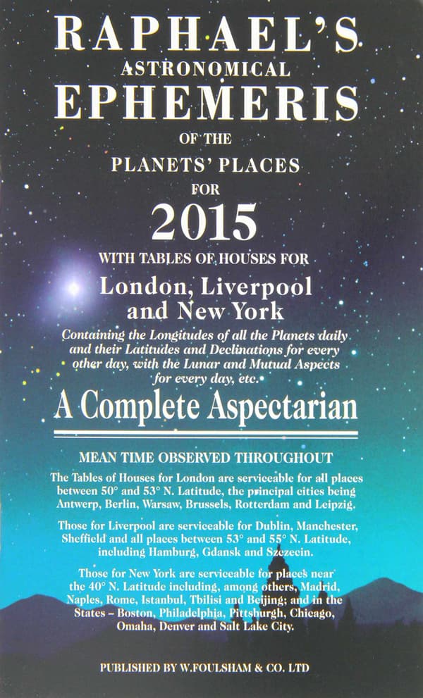 Raphael's Astronomical Ephemeris 2015 9780572044329