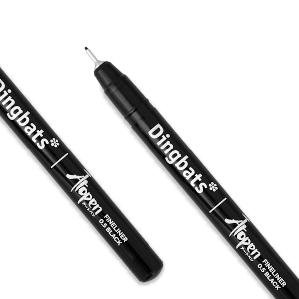 Dingbats* Atopen Fineliner - 0.5mm Black 9781913104887