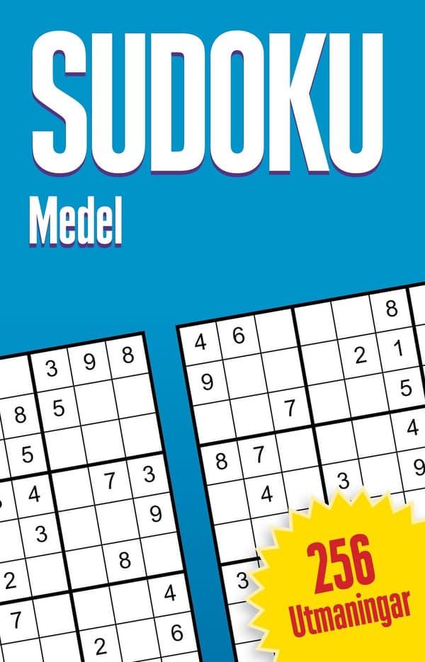 Sudoku : medel, 256 utmaningar 9788775377923