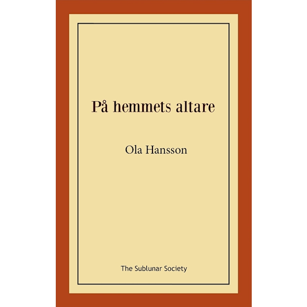 På hemmets altare 9789188999092