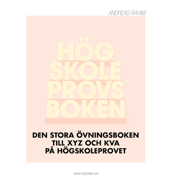 Högskoleprovsboken 9789198382754