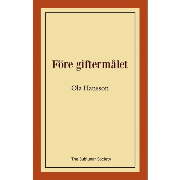 Före giftermålet 9789188999030