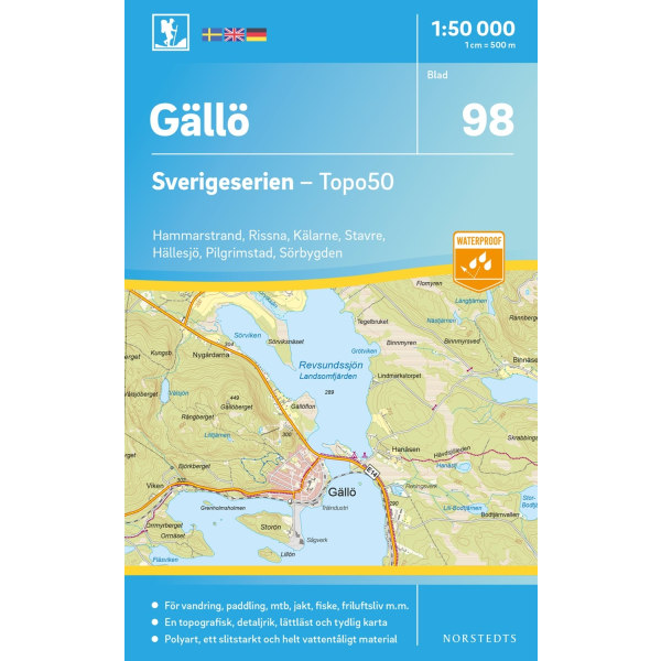 98 Gällö Sverigeserien Topo50 : Skala 1:50 000 9789113086613