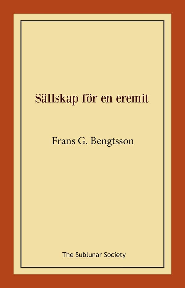 Sällskap för en eremit 9789189518575