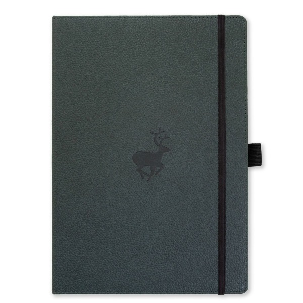 Dingbats* Wildlife A4+ Graph - Green Deer Notebook 9781913104153