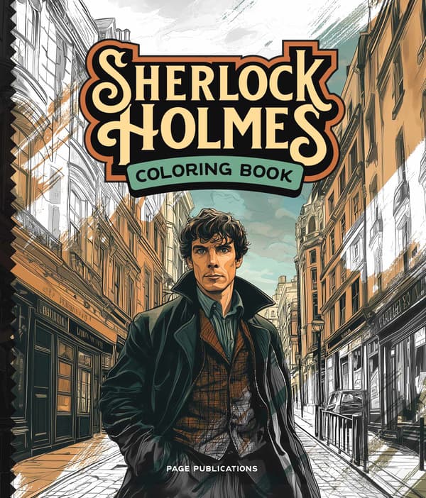 Sherlock Holmes Coloring Book 9781648339202