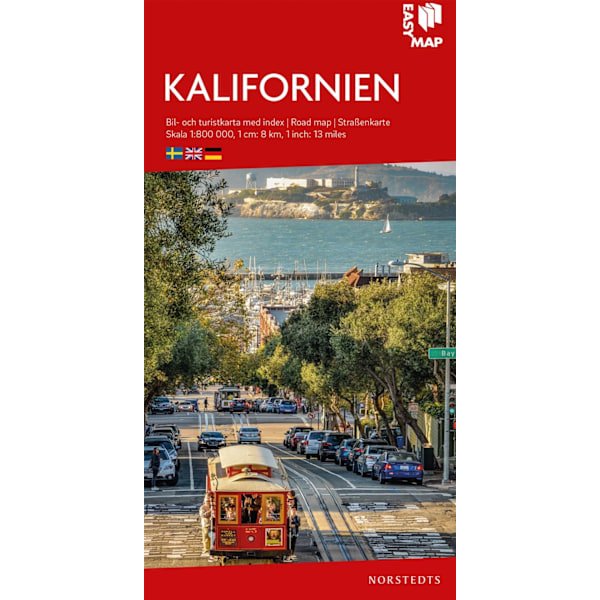 Kalifornien EasyMap : Skala 1:800.000 9789113083490