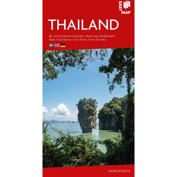 Thailand EasyMap : Skala 1:1,5milj 9789113083544