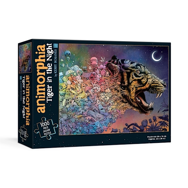 Animorphia Tiger in the Night Puzzle 9780593184776