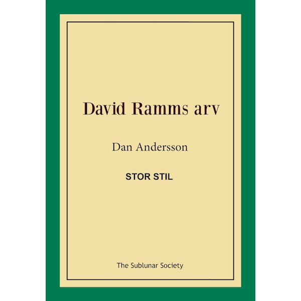 David Ramms arv (stor stil) 9789188221902