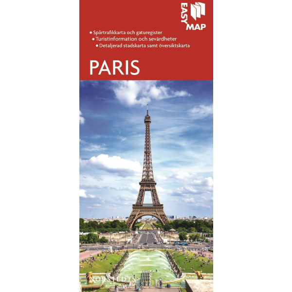Paris EasyMap stadskarta 9789113076386