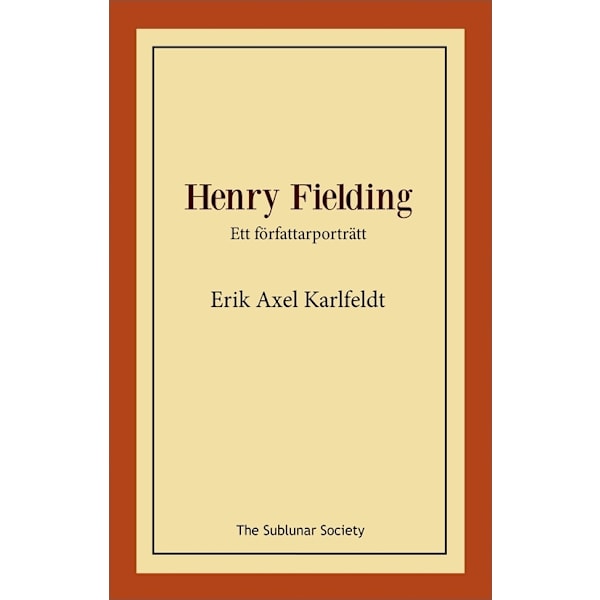 Henry Fielding 9789188221759