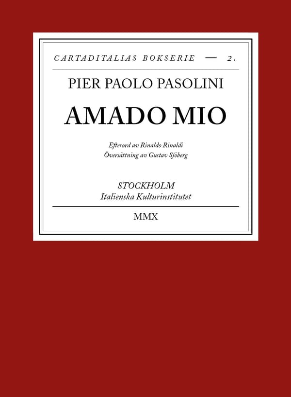 Amado Mio 9789197902816